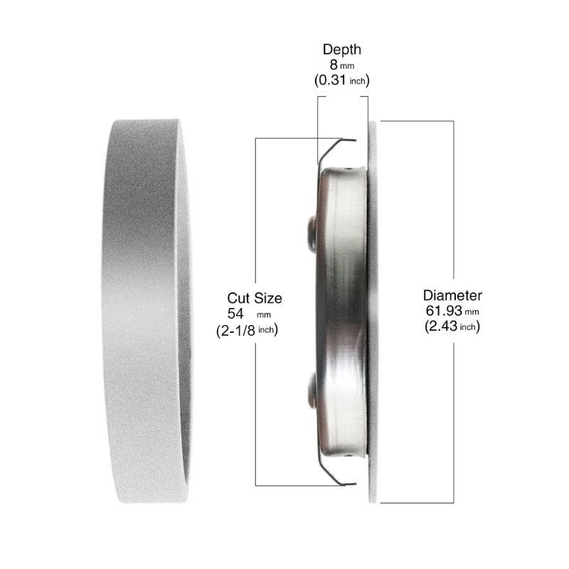 Round LED Retrofit Cabinet Lights, 12V 3.5W 3000K