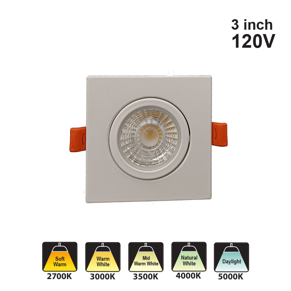 Votatec 3″ Gimbal – 3Way CCT C5202 120V 7W 3CCT for White, 5CCT for Black
