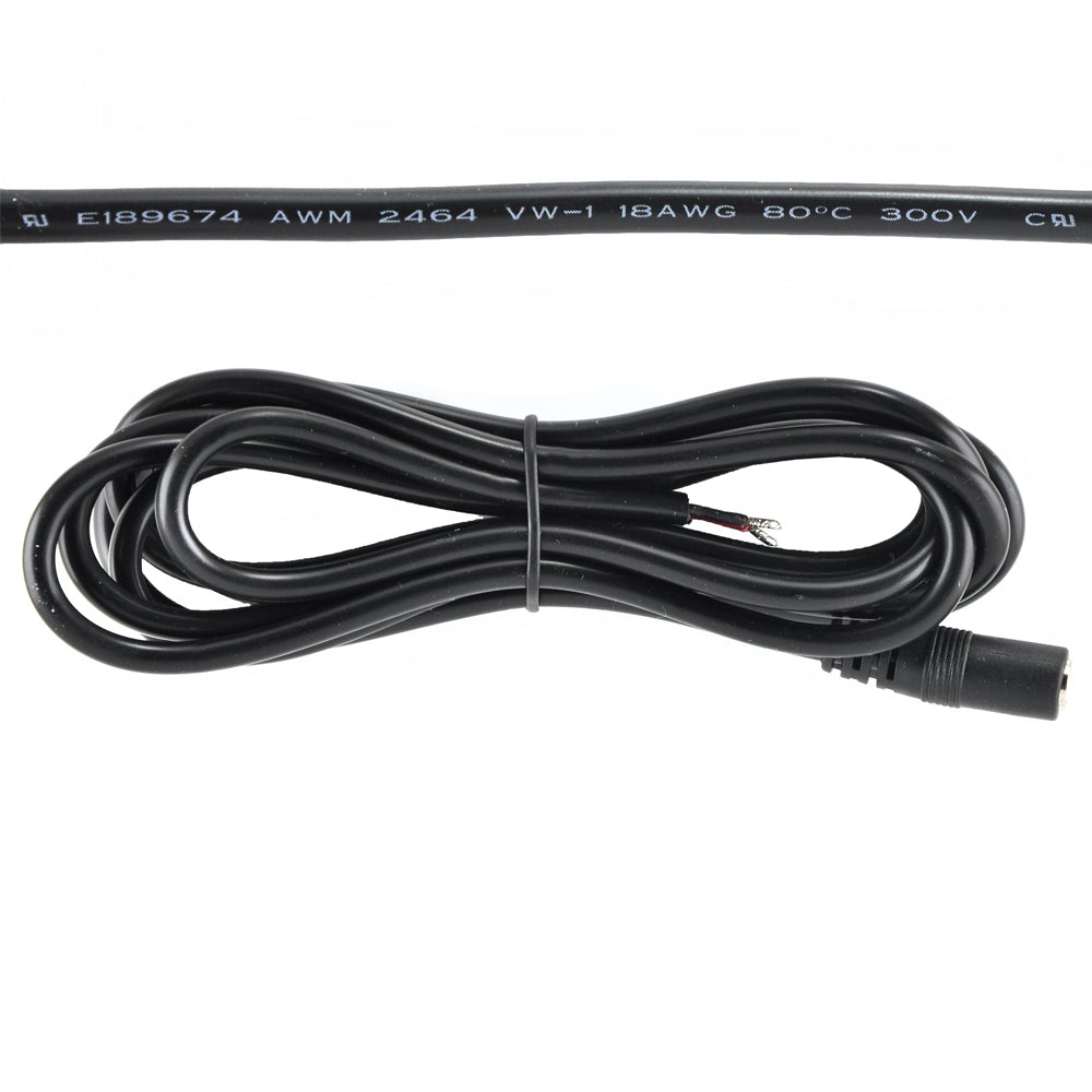 2.1mm Male Connector With 6.5ft (2 Meters) 18AWG Wire Cable