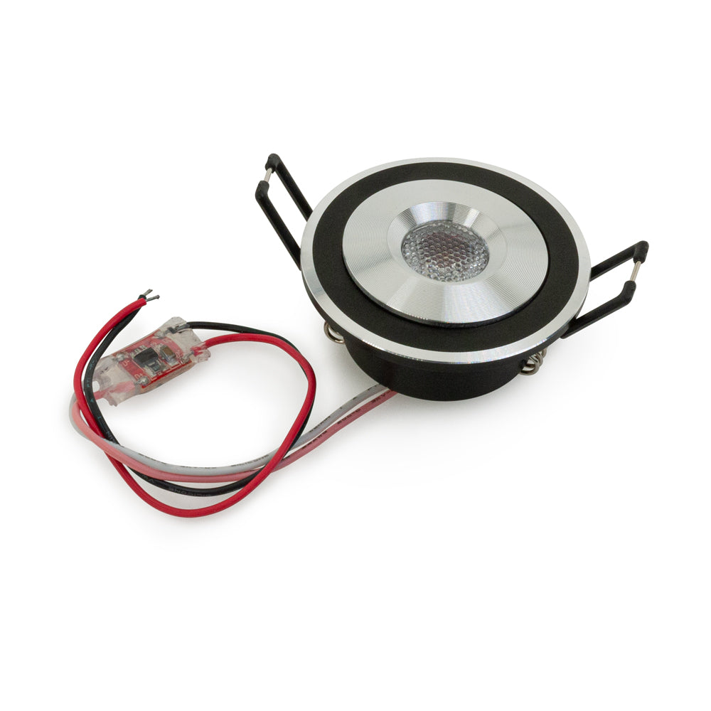 Type 5 1.5 inch Round Downlights/ Ceiling Lights, 12V 1W 3000K(Warm White), gekpower.ca