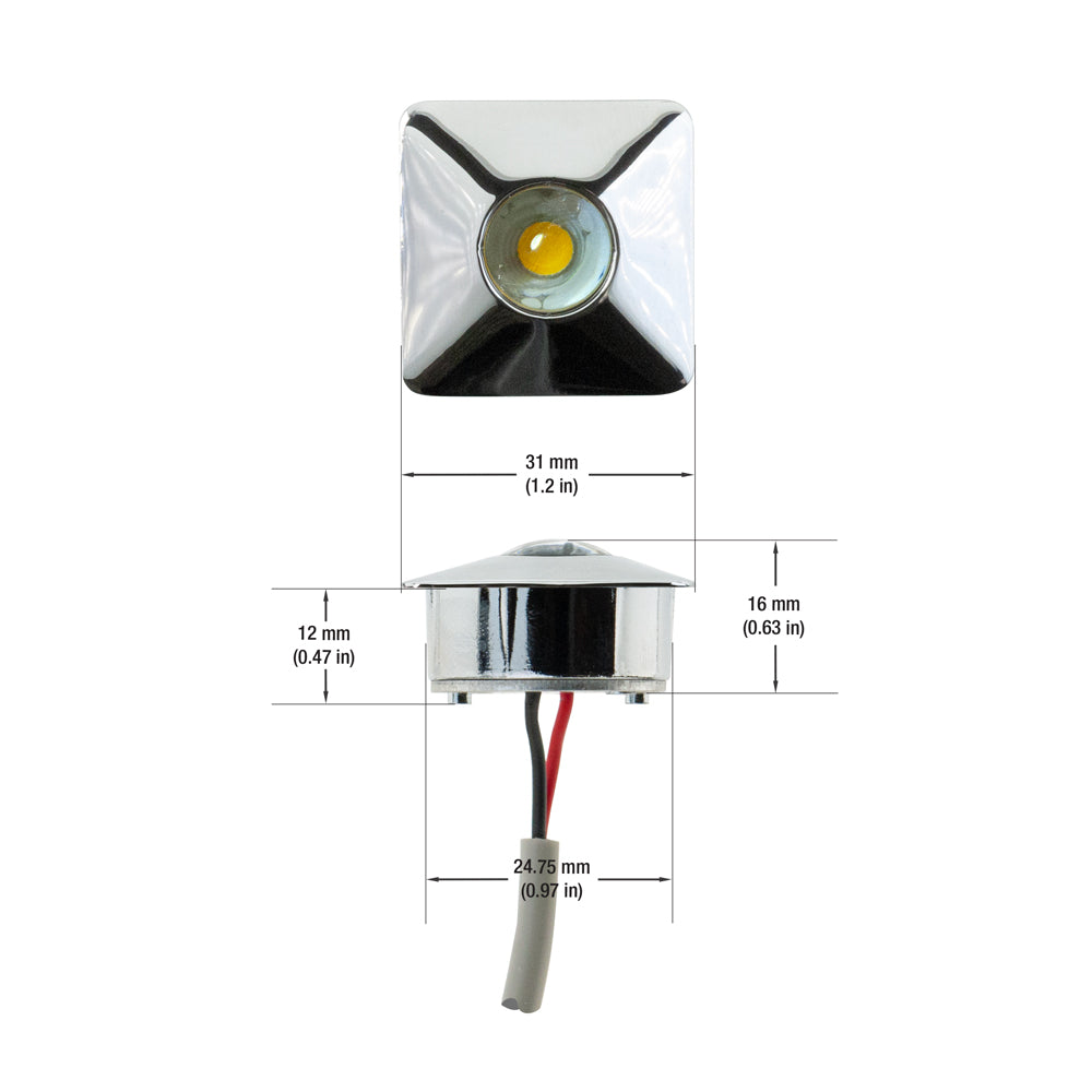 C1009 Small Square Recessed Pathway Lighting