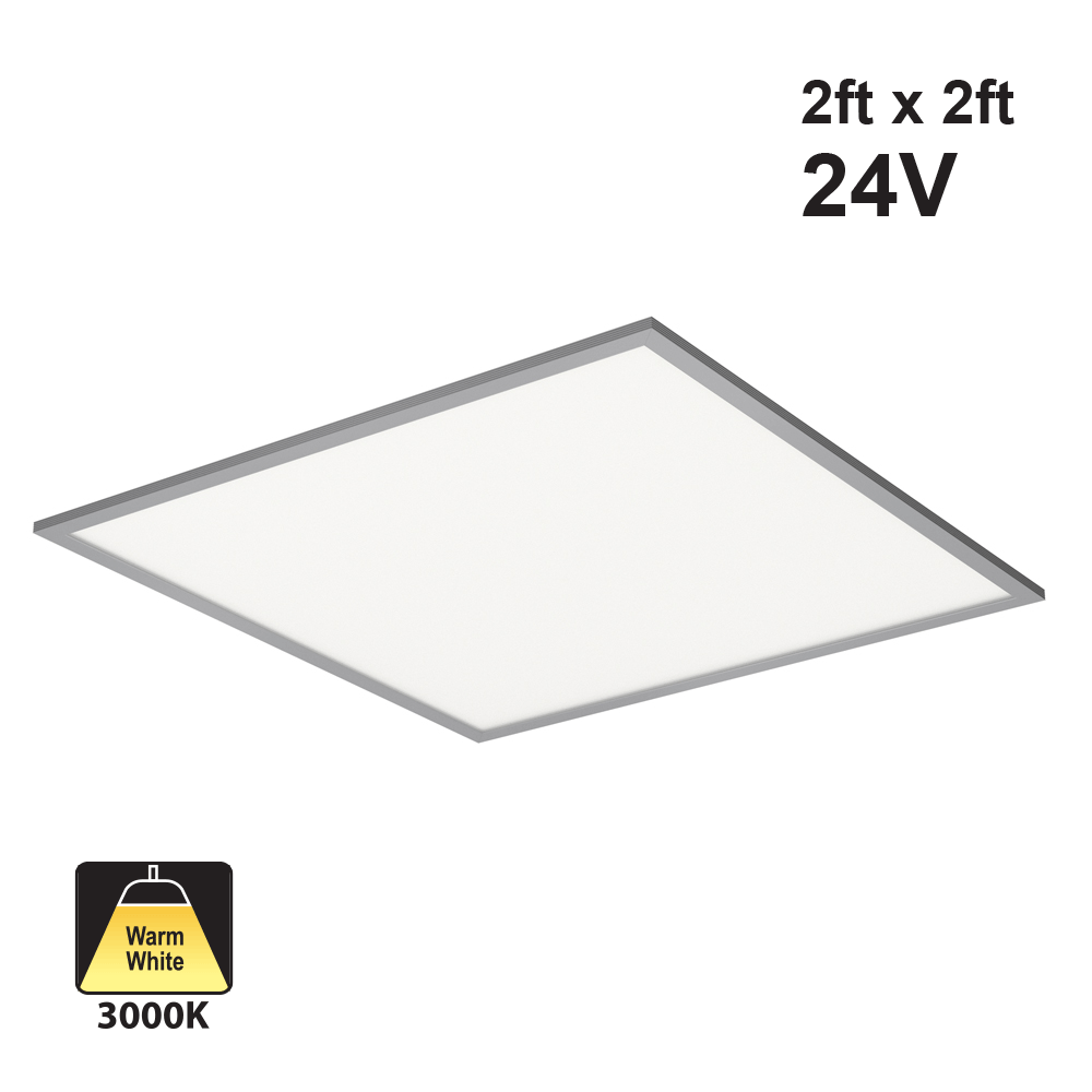 2ft x 2ft 24V Dimmable LED Panel Light 45W 3000K(Warm White)