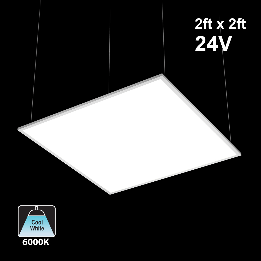 2ft x 2ft 24V Dimmable LED Panel Light 32W 6000K(Cool White)