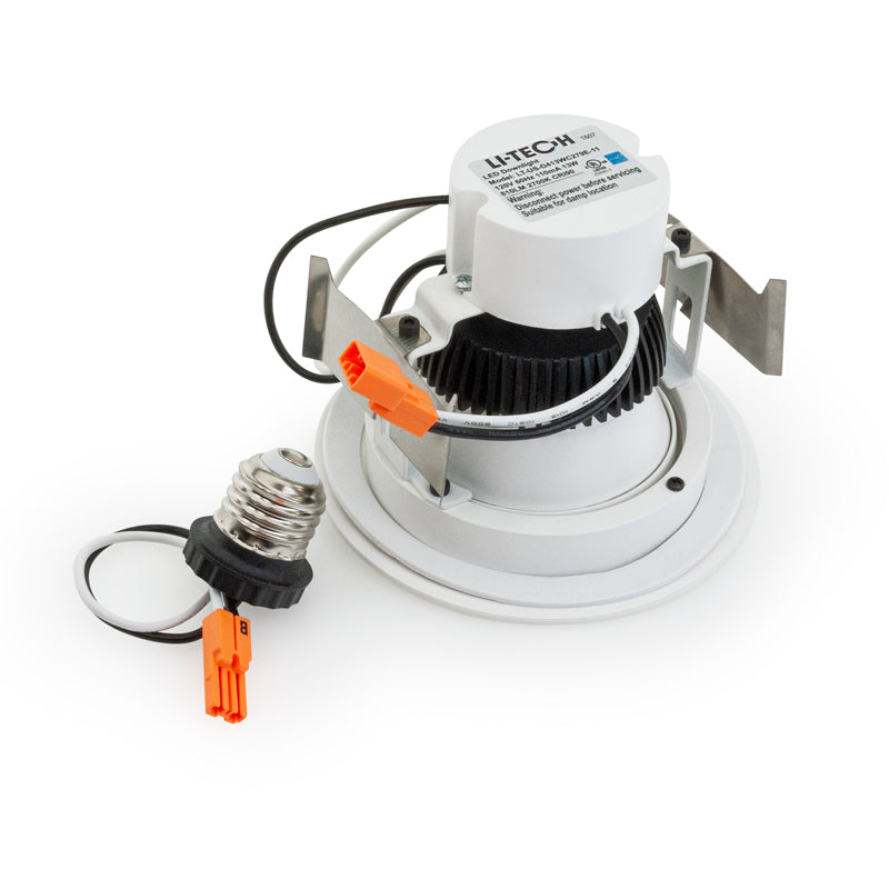 Pack of 20, 4 inch Retrofit Gimbal Dimmable Recessed LED Downlight