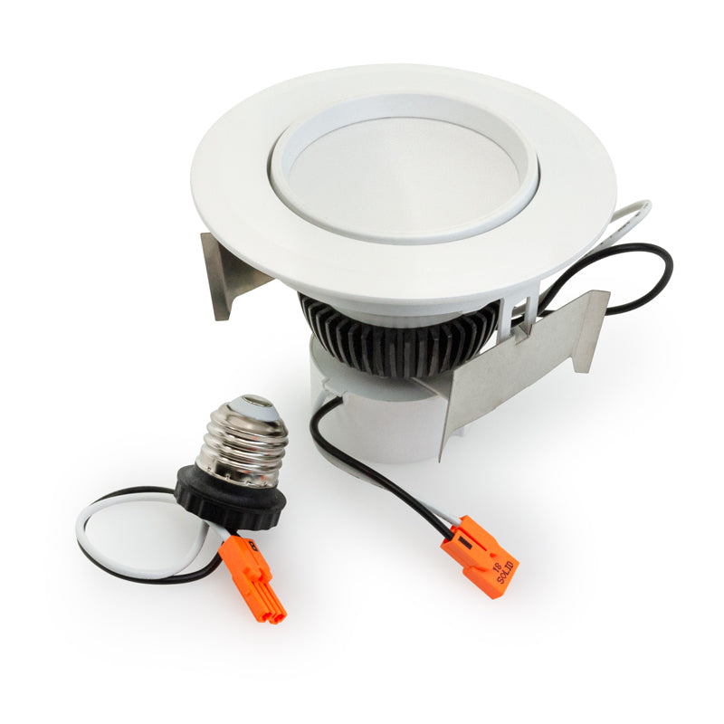 Pack of 20, 4 inch Retrofit Gimbal Dimmable Recessed LED Downlight