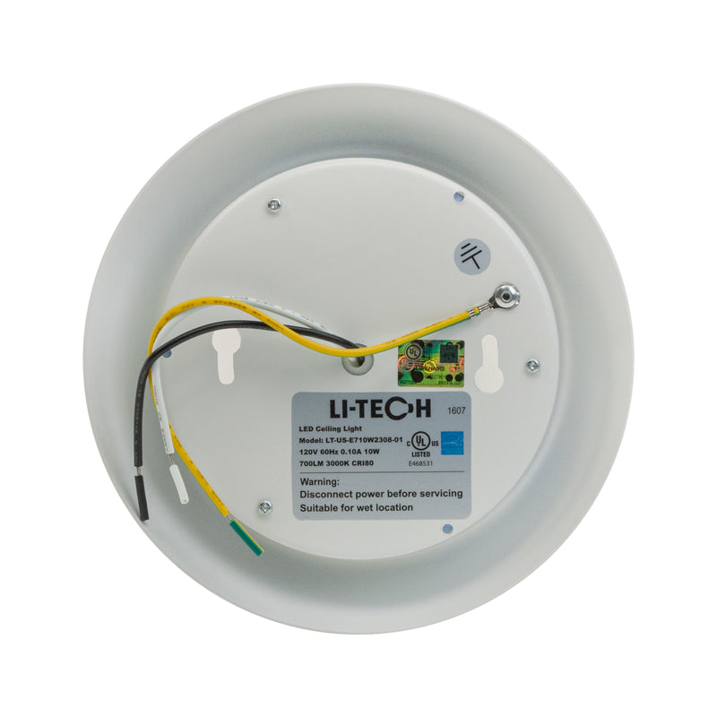 7 inch Dimmable Recessed LED Downlight / Ceiling Light 120V 10W 3000K(Warm White), gekpower