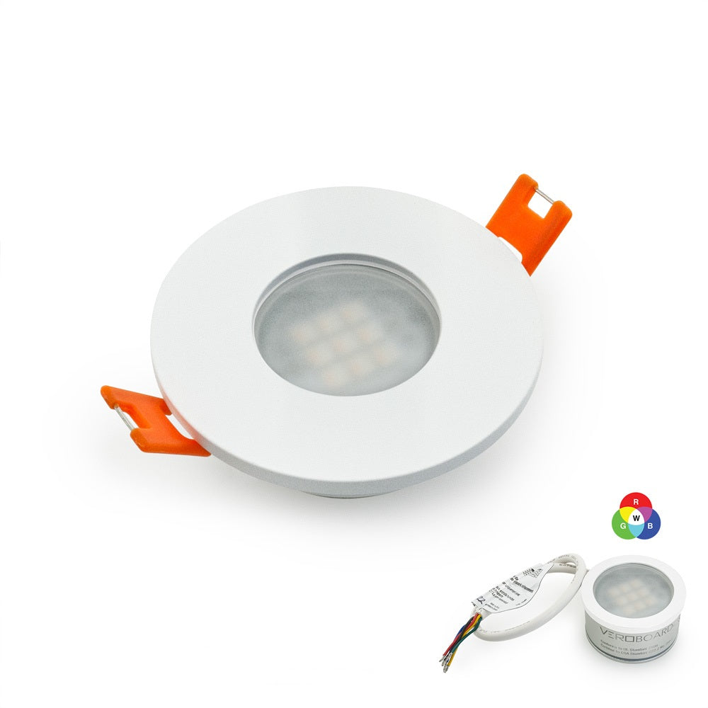 VBD-MTR-5W Low Voltage IC Rated Downlight LED Light Fixture, 2.5 inch Round White mr16 fixture, gekpower