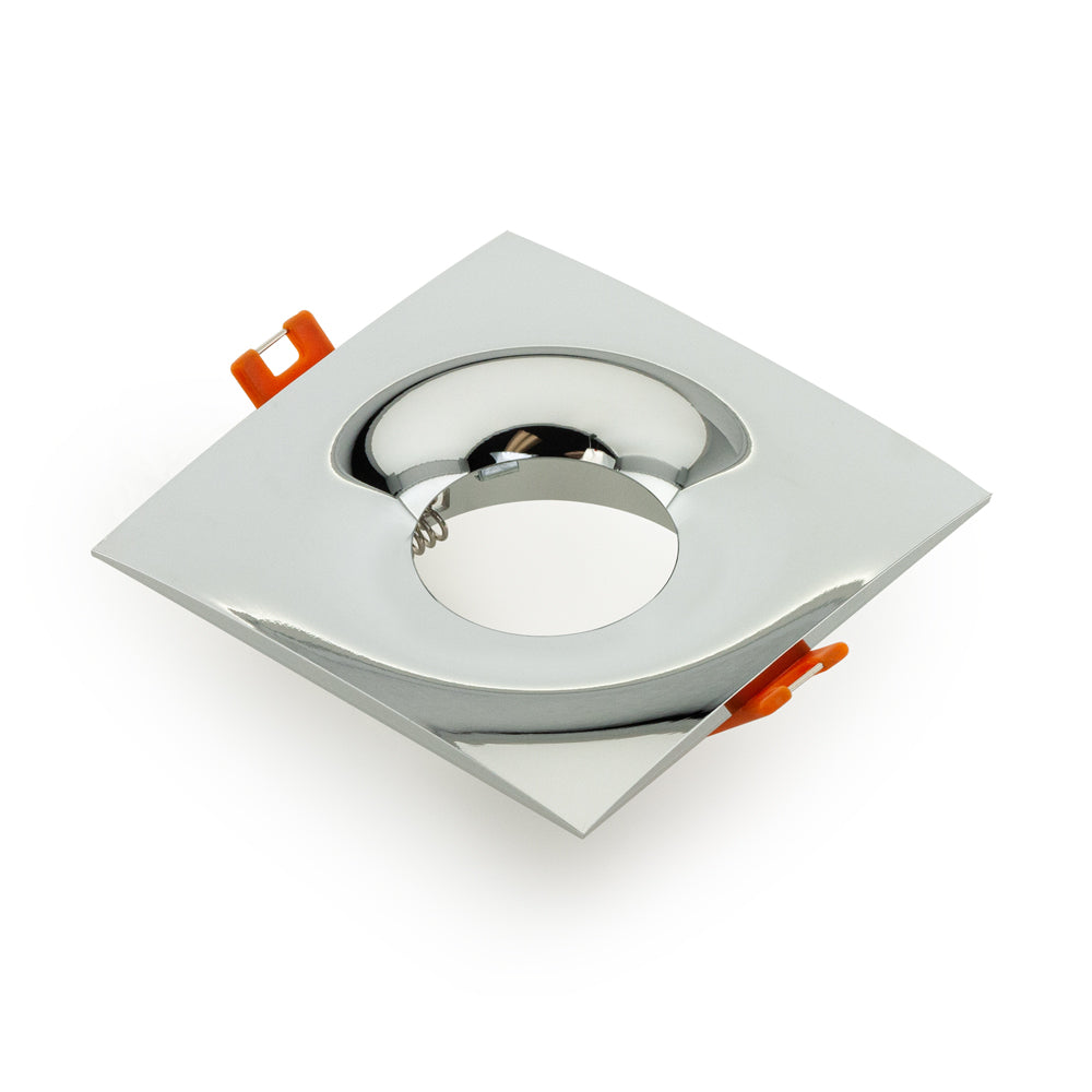VBD-MTR-12C Low Voltage IC Rated Downlight LED Light Fixture, 2.5 inch Square Chrome. mr16 fixture, gekpower