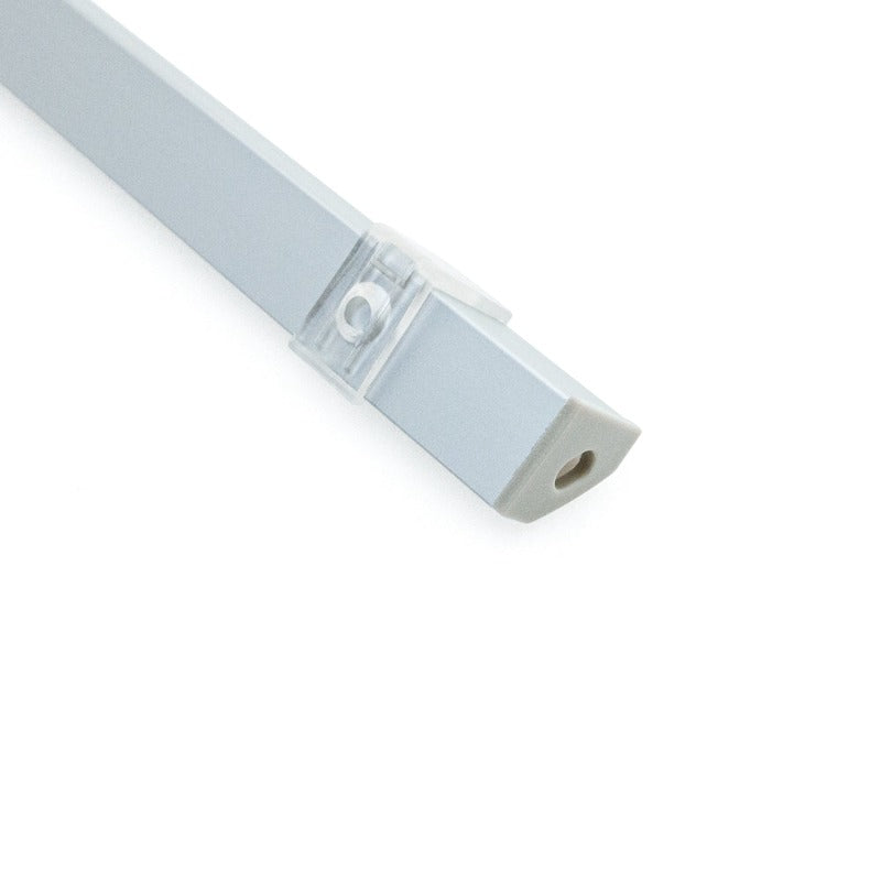 Corner Mount Silver Grey Aluminum Linear LED light for under cabinet 12V - C2