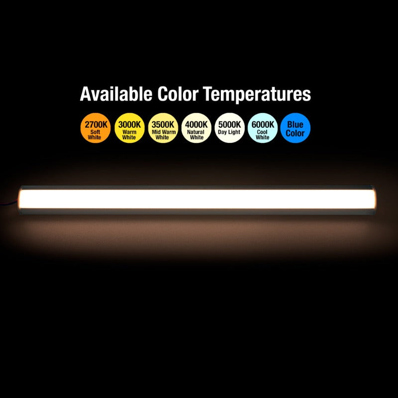 Corner Mount Silver Grey Aluminum Linear LED light 12V - C2 - GekPower