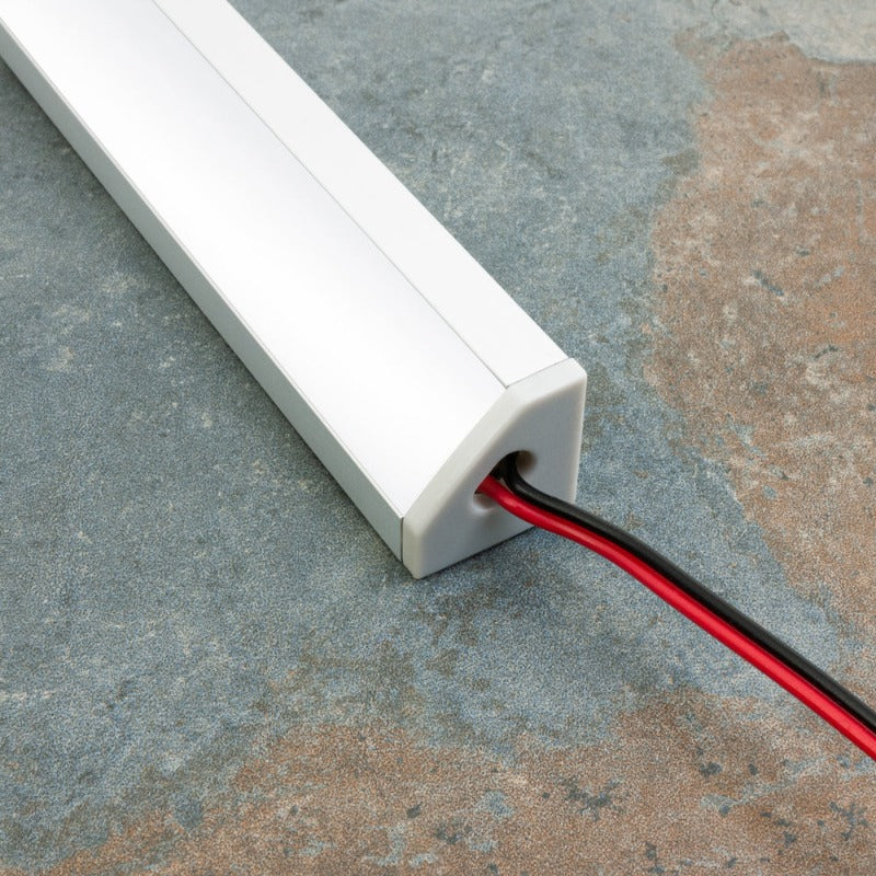 Corner Mount Silver Grey Aluminum Linear LED light 12V - C2 - GekPower