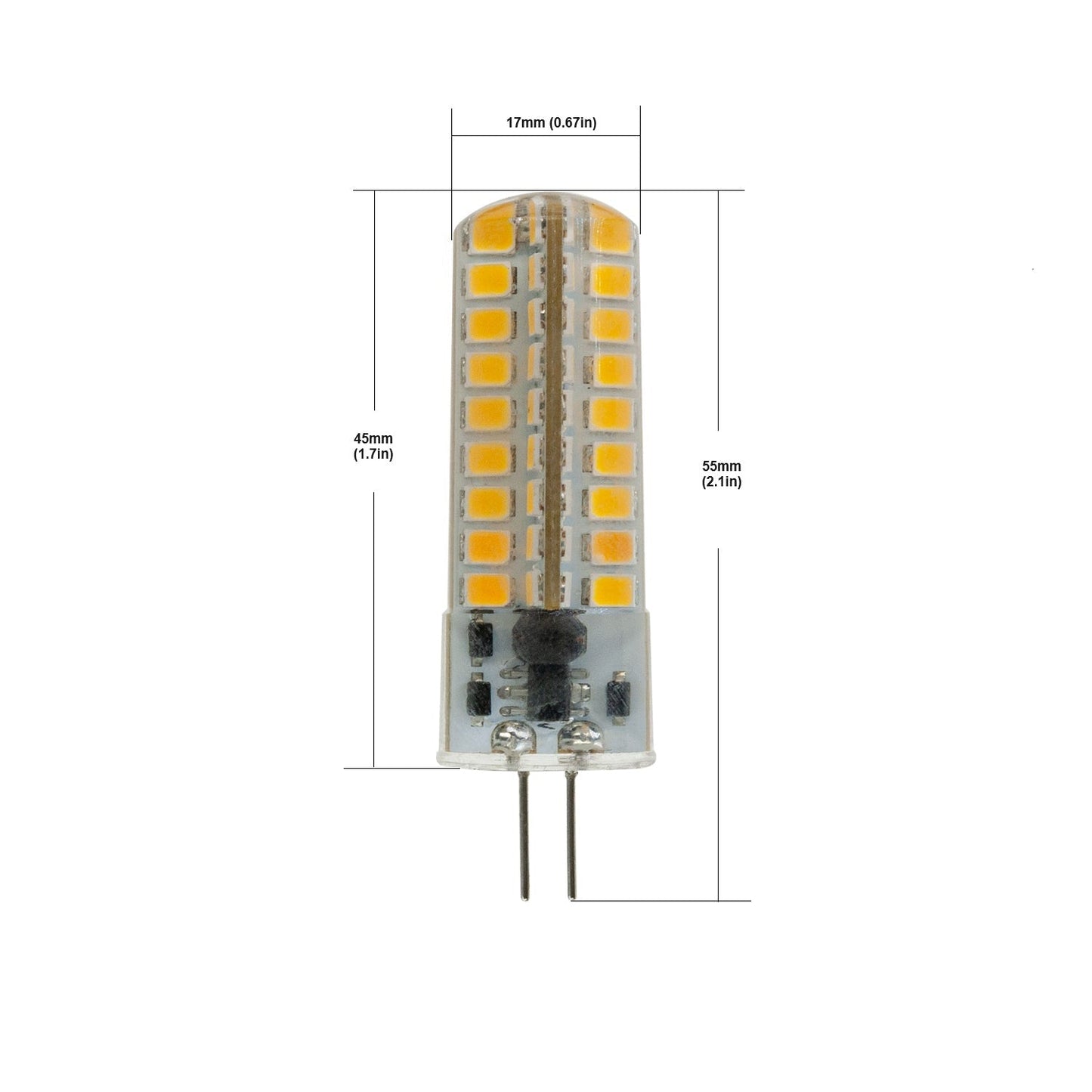 G4 Light Bulb Bi-Pin, 12V 3.5W 3000K(Warm White) - GekPower