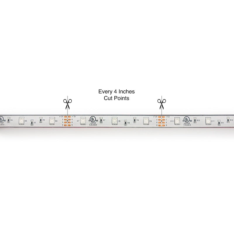 10M(32.8ft) Waterproof LED Strip 5050, 12V 2(w/ft) RGB - GekPower
