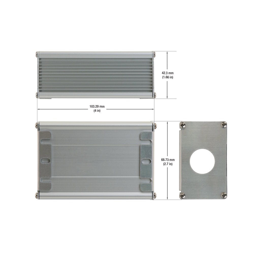 Metal Box for Power Supply 103.2 x 68.7 x 42.3mm (4 x 2.7 x 1.6in)