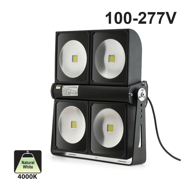 LED Outdoor Flood Light, 300W 120-277V 4000K