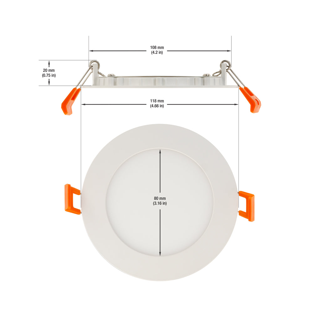 4 inch Dimmable Recessed LED Panel Light / Downlight / Ceiling Light