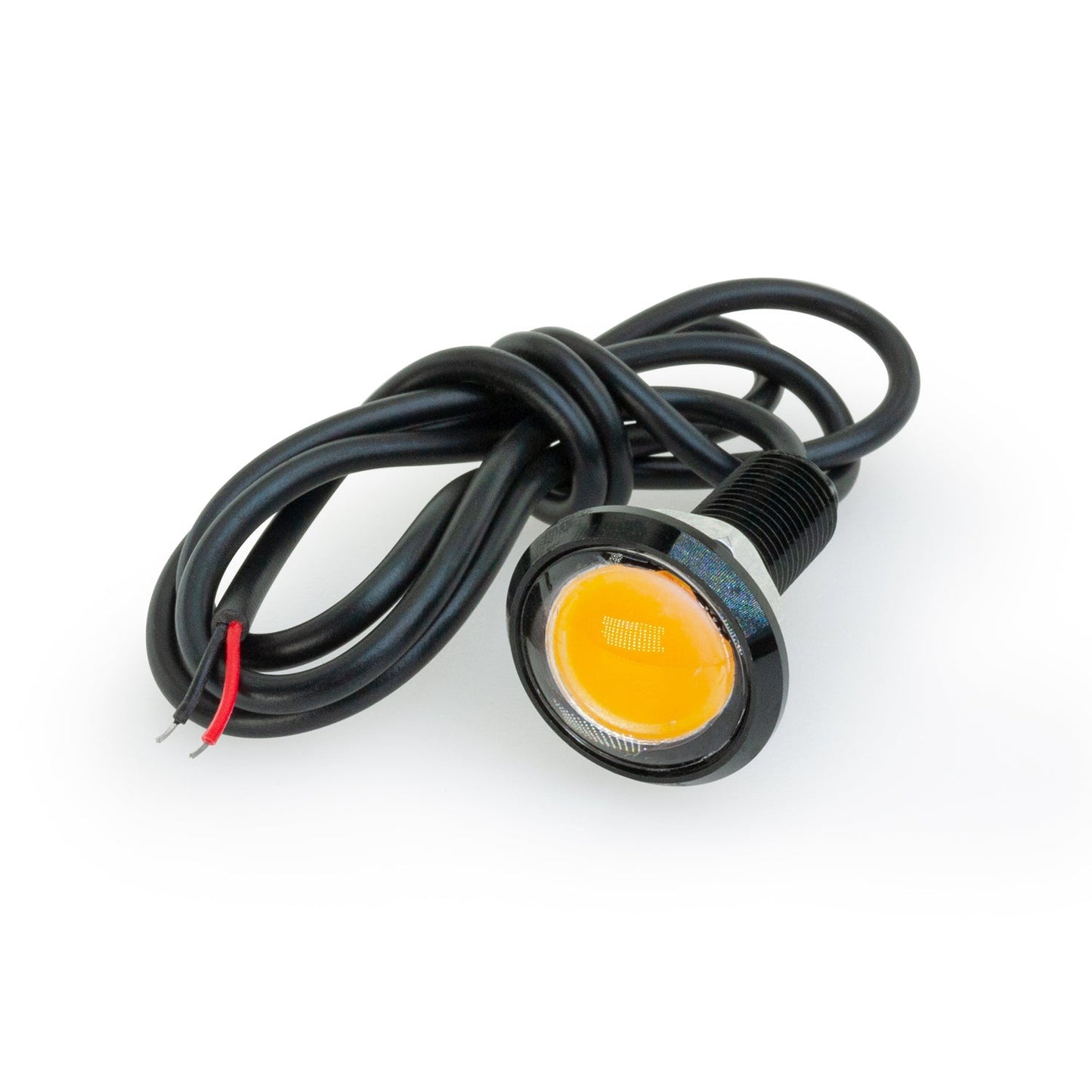 Flush Mount LED Bolt Beam Light Black WP, 9-16V 1W 2200K