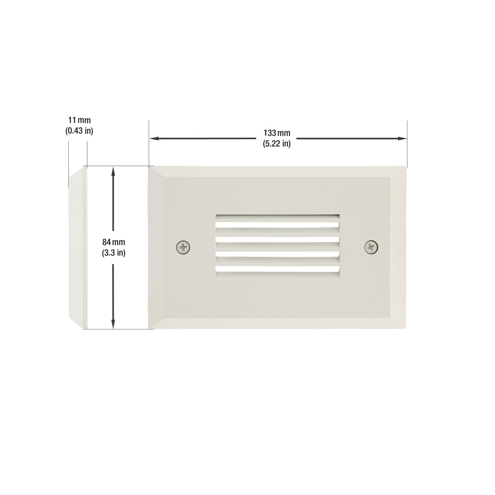 Horizontal Single Gang LED Step Light/ Pathway Light 120V 2W