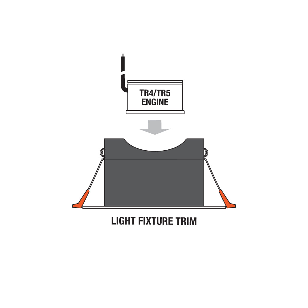 VBD-MTR-75T Low Voltage IC Rated Recessed Downlight LED Light Fixture, 3.5 inch Square White, mr16 fixture, gekpower