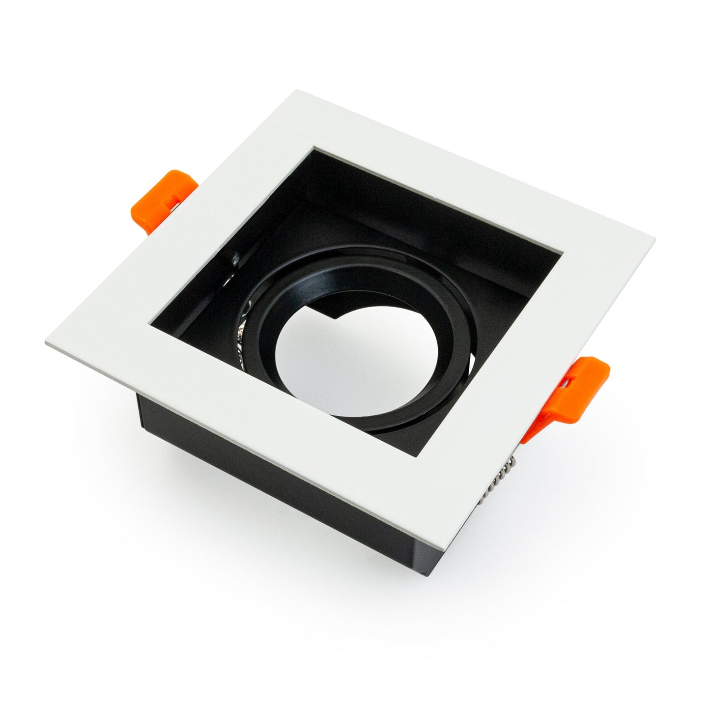 VBD-MTR-75T Low Voltage IC Rated Recessed Downlight LED Light Fixture, 3.5 inch Square White, mr16 fixture, gekpower