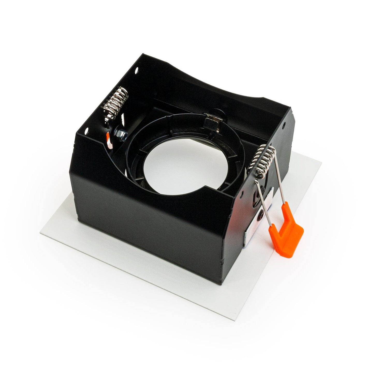 VBD-MTR-75T Low Voltage IC Rated Recessed Downlight LED Light Fixture, 3.5 inch Square White, mr16 fixture, gekpower