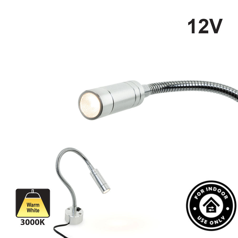 Flexible Reading Light 12V 2W 3000K
