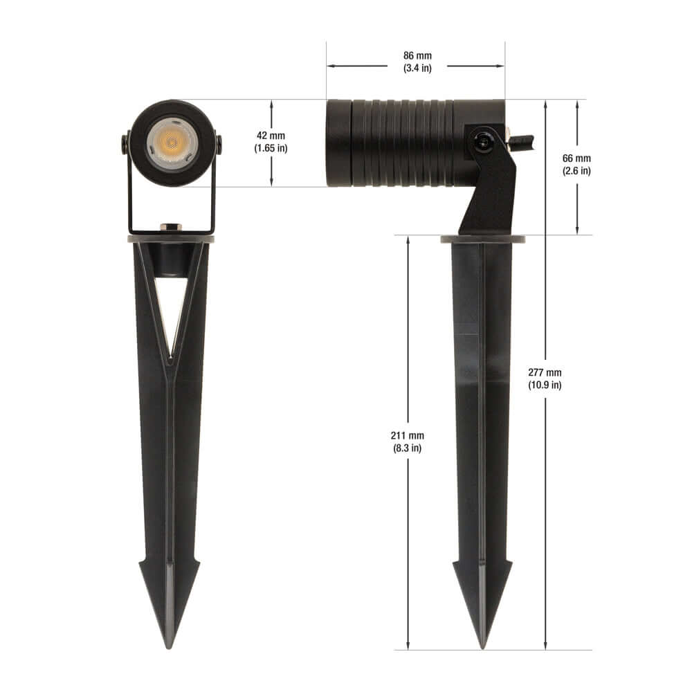 B3AB0157 Outdoor LED Landscape Spotlight, 24V 2.6W 3000K(Warm White)