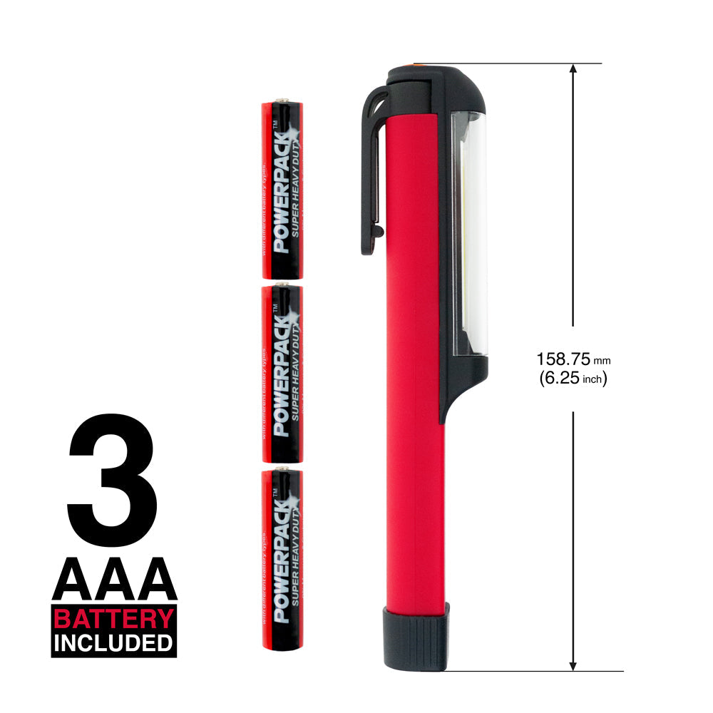 COB LED Magnetic Flashlight Pocket Penlight
