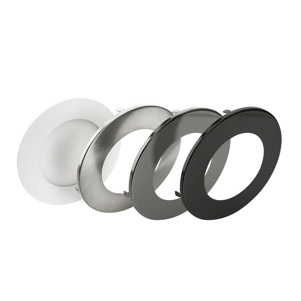 4 inch flat Round Panel Light LED-S9W-5CCTWH, 120V 9W - GekPower