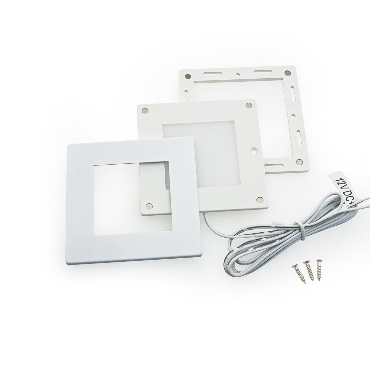 Square Cabinet Puck Light Surface Mount 12V 2.2W White AD-107T-2.2W-12V