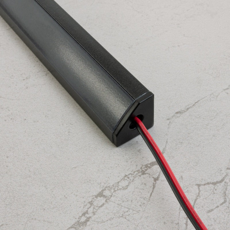 Corner Mount Black Aluminum Linear LED light 12V - C2B - GekPower