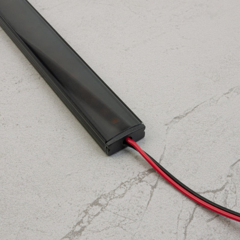 Low Profile Black Aluminum Linear LED Light for under cabinet 12V - S5B