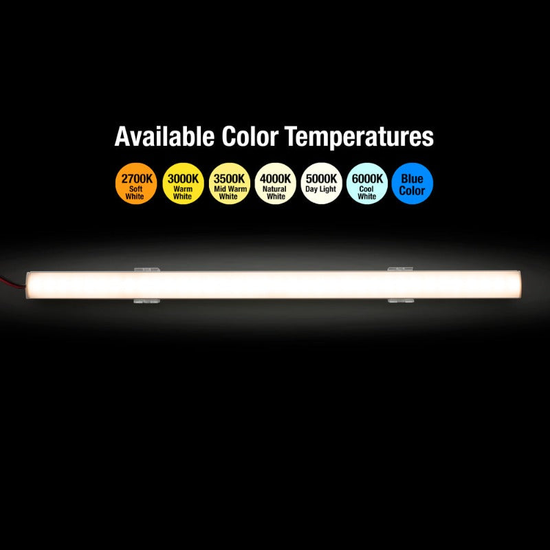 Low profile Silver Grey Aluminum Linear LED Light for under cabinet 12V - S5