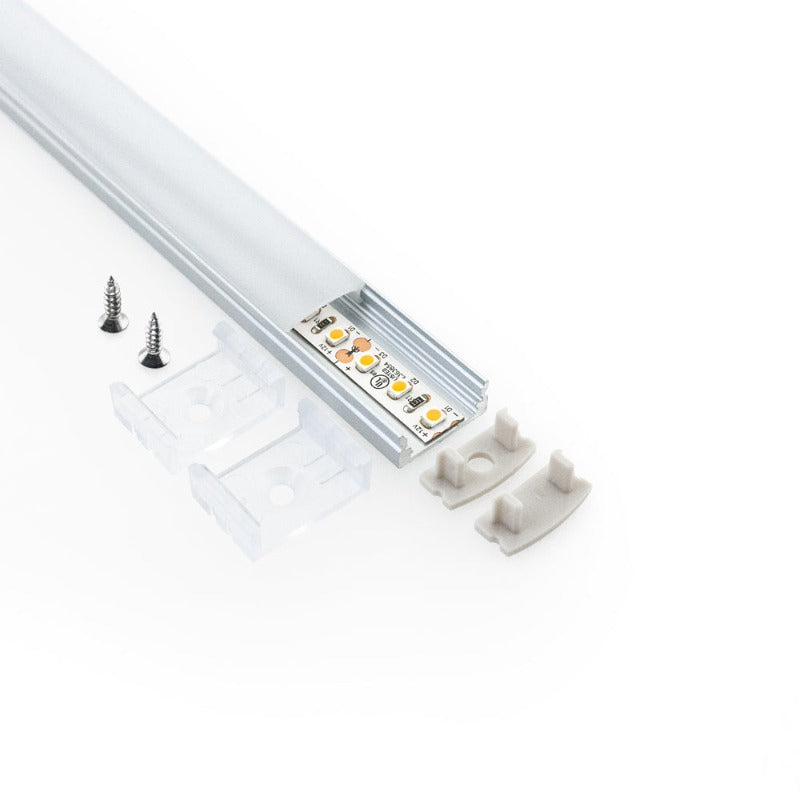 Low profile Silver Grey Aluminum Linear LED Light for under cabinet 12V - S5