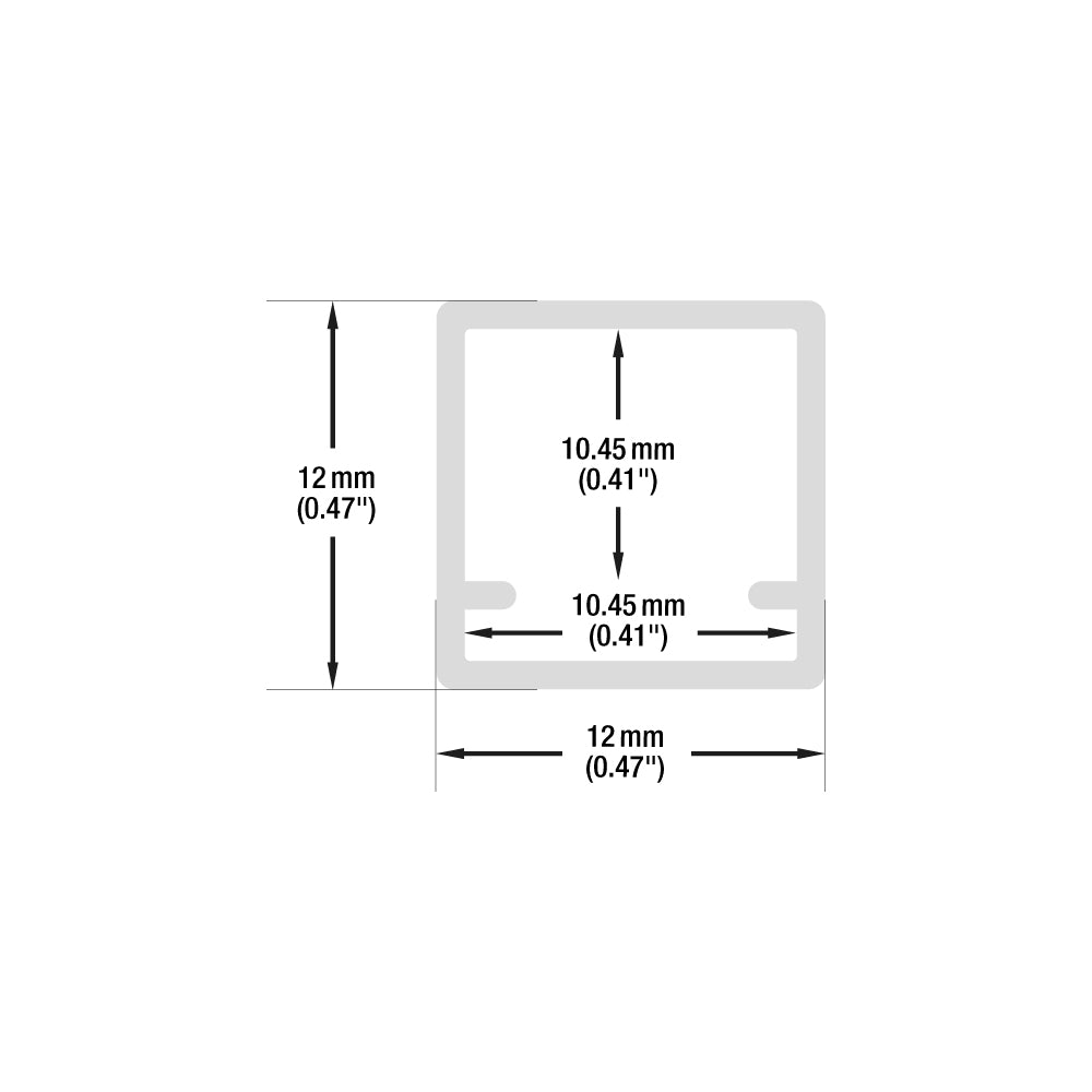 LED Channel for LED Strips 2Meter(6.5ft) VBD-CH-S7-2