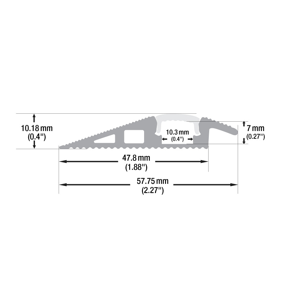 LED Channel for LED Strips VBD-CH-W4-2 (Walkway/Floor)