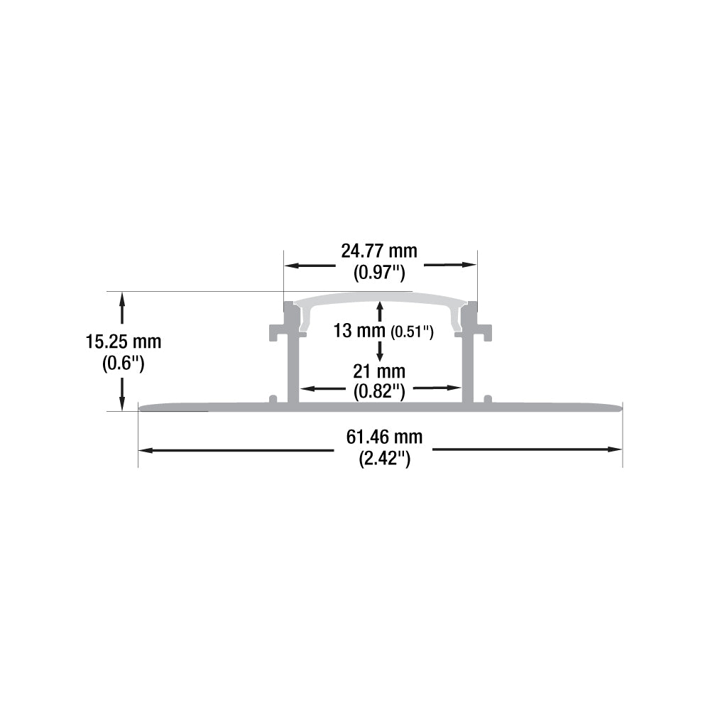 Drywall(Plaster-In) Linear LED Channel