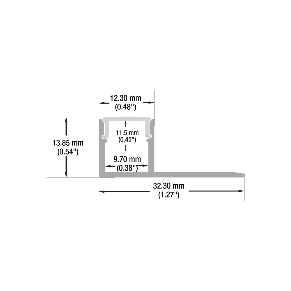 Drywall(Plaster-In) Linear Aluminum LED Channel