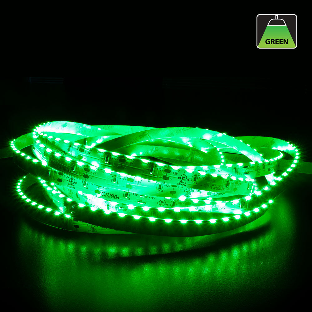 5M(16.4ft) Side Emitting Indoor LED Strip 315, 12V 3(w/ft) 329-402(Lm/ft) 120(LEDs/m) CCT(3K, 5K, Green) - GekPower