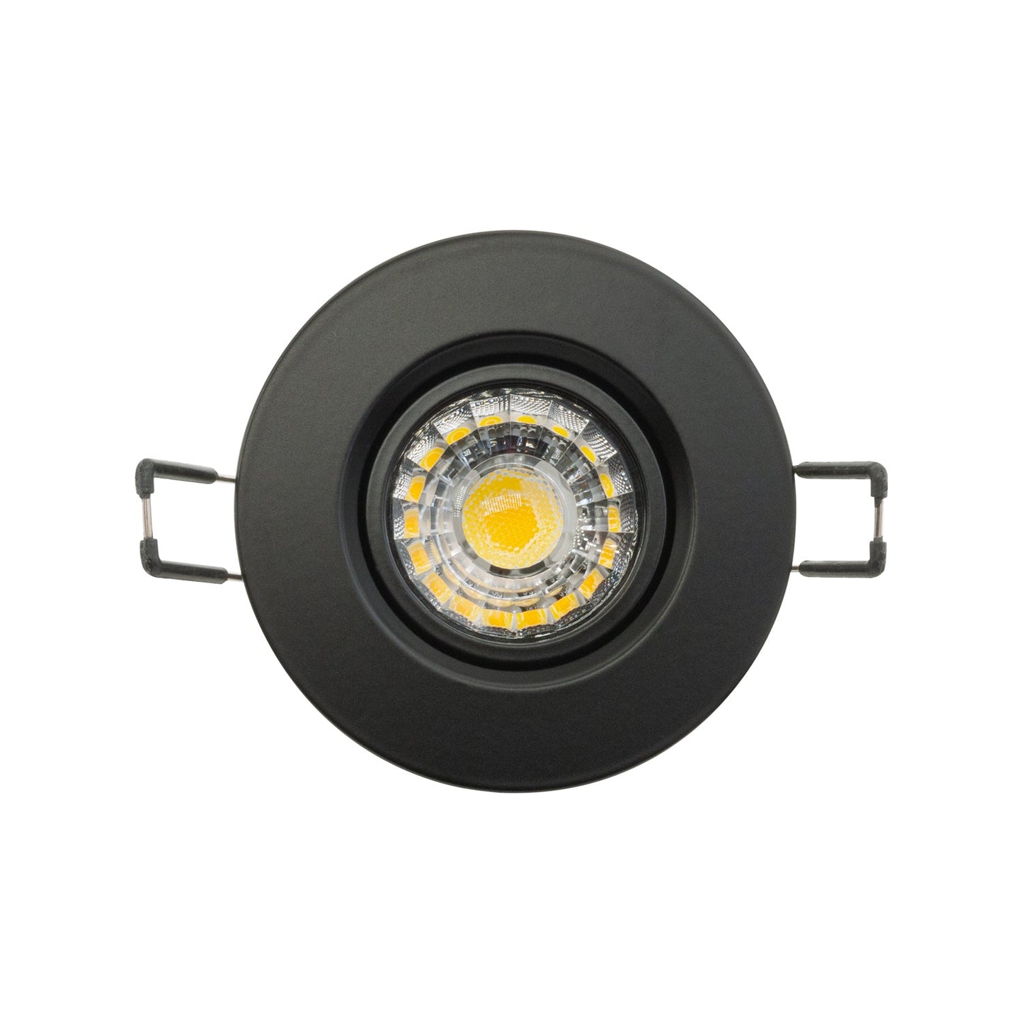 3 inch Round Recessed Light Gimbal with Selectable Color Temperature GL34 (3CCT), 120V 8W Black - GekPower