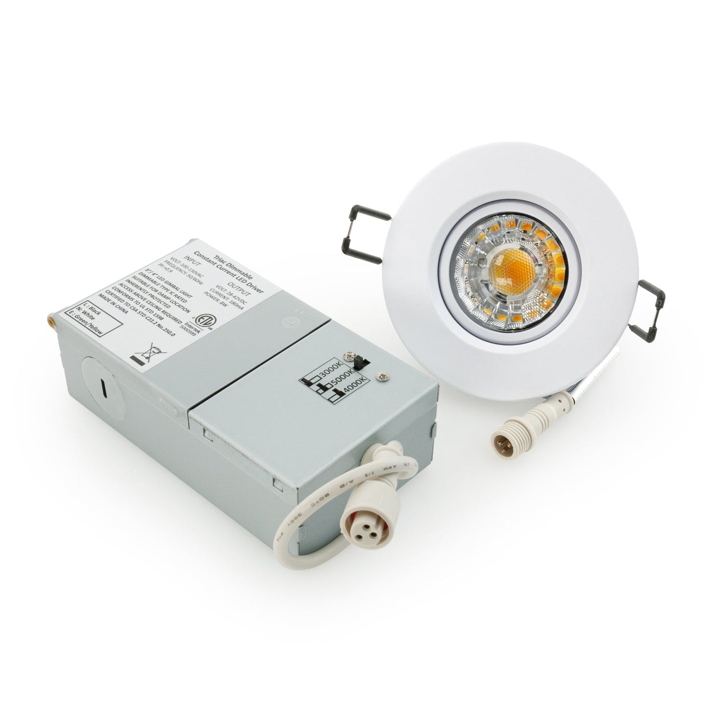 3 inch Round Gimbal Dimmable Recessed LED Downlight / Ceiling Light