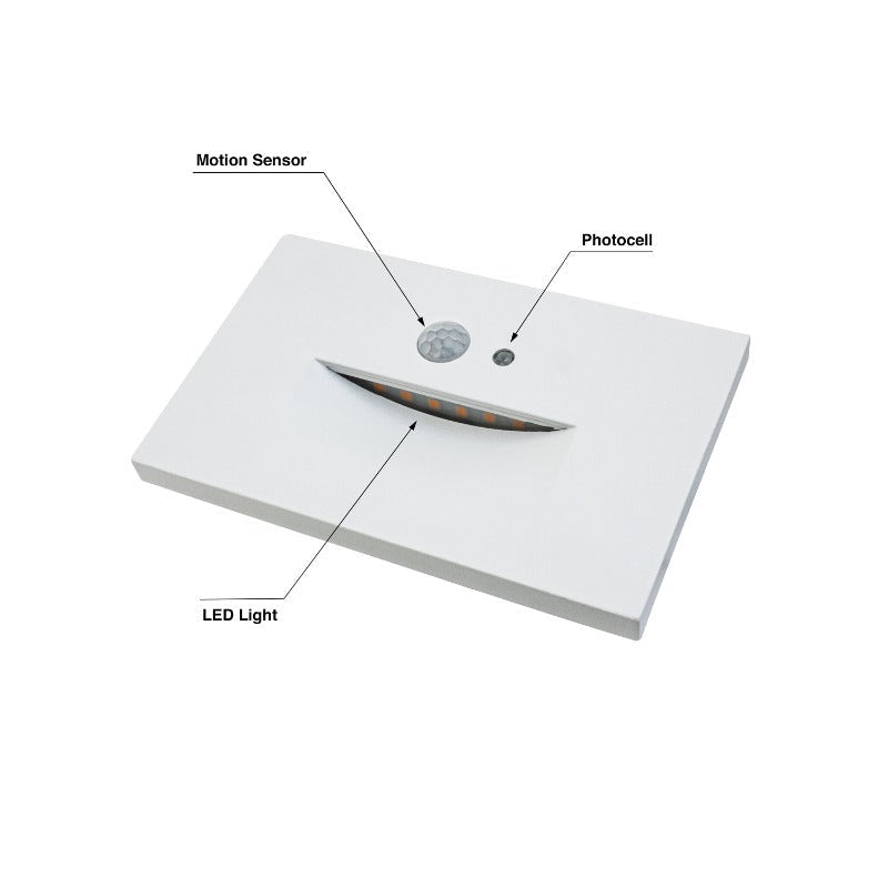 LED Step Light/ Pathway Light with PIR Motion Sensor 120V 3W