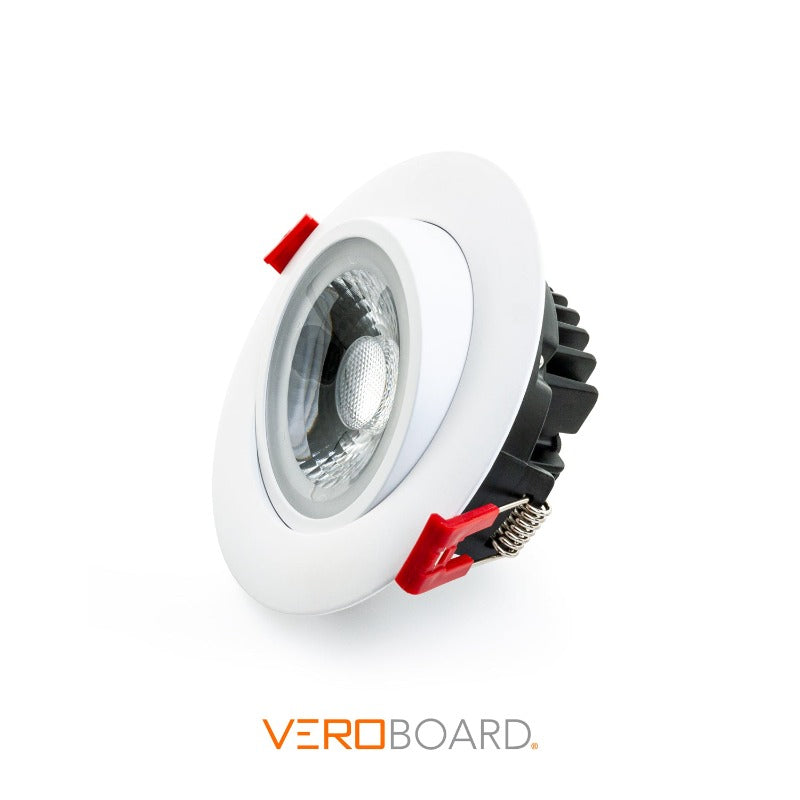 4 inch Round Recessed Gimbal Downlight/ Ceiling Lights AD-LED-4-S12W-1224V-5CCTWH-EY, (5CCT) 12-24V 12W, gekpower