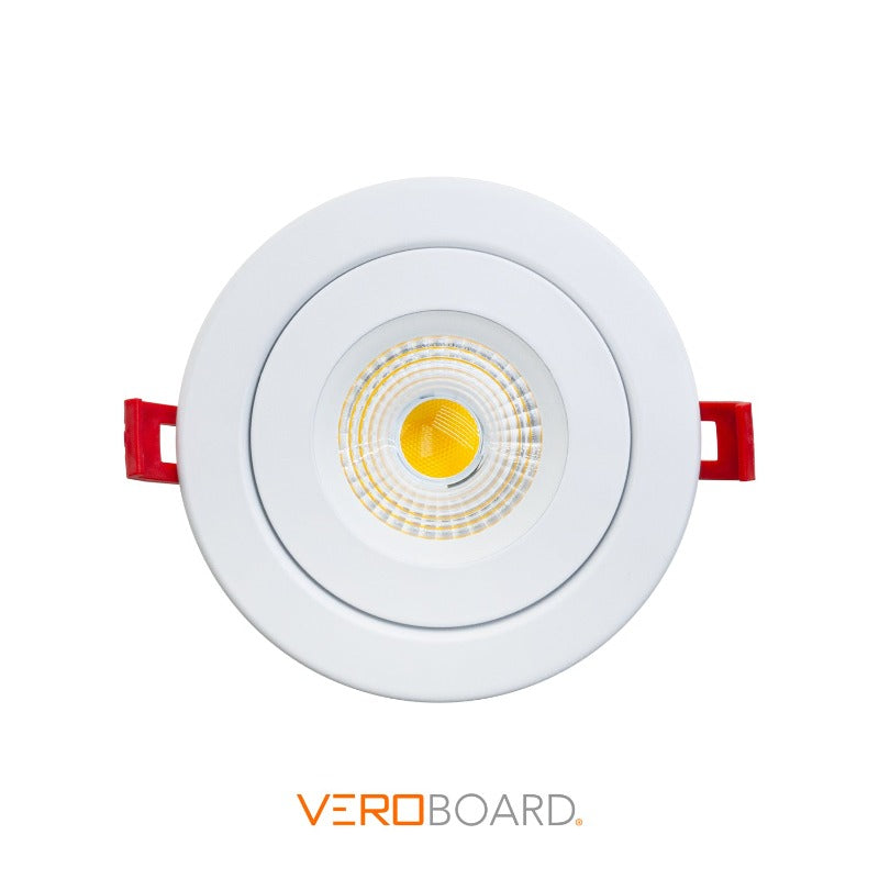 4 inch Floating Gimbal Recessed LED Downlight / Ceiling Light LED-4-S9W-5CCTWH-EFG, 120V 9W 5CCT