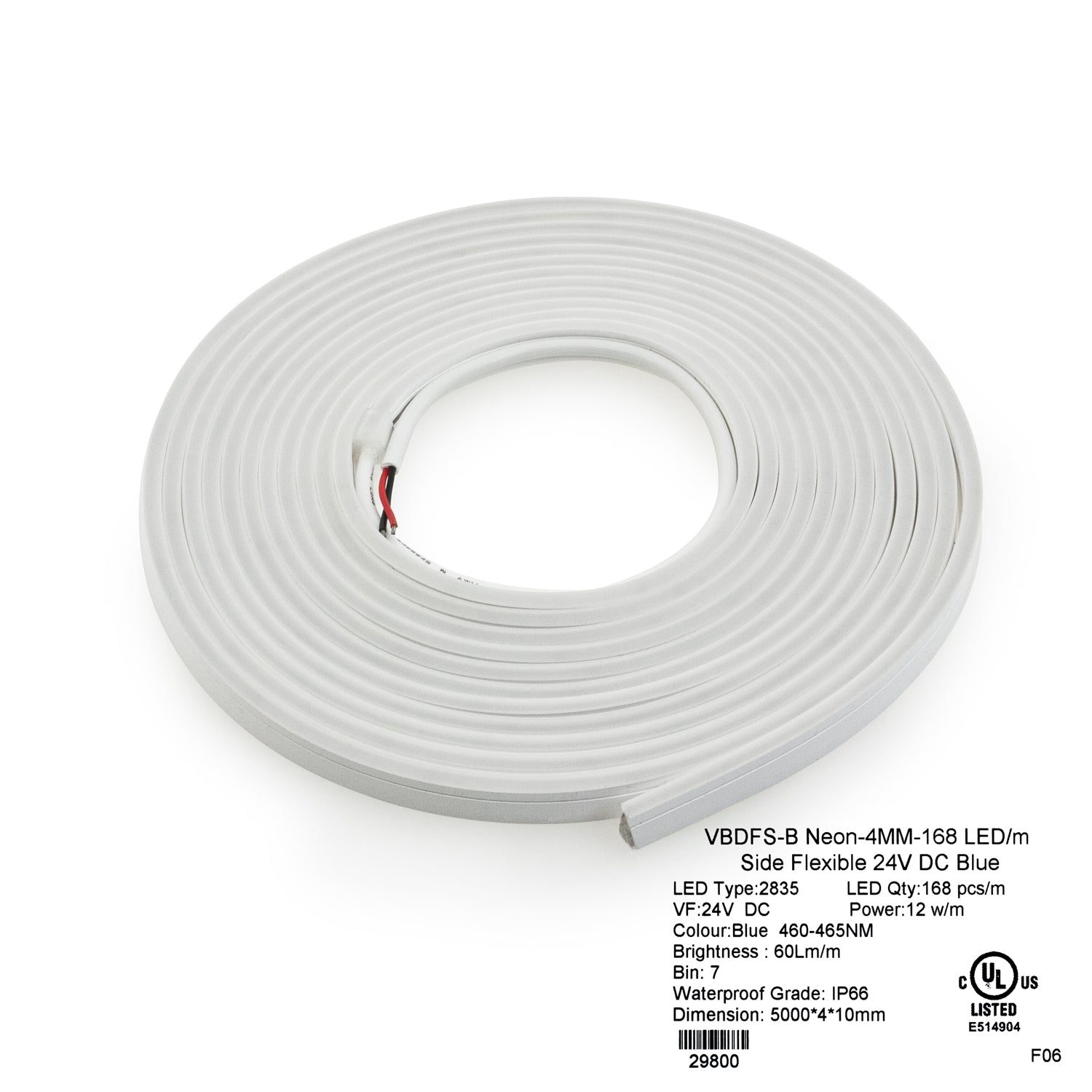 5M(16.4ft) LED Neon light Strip 24V 3.75W/ft