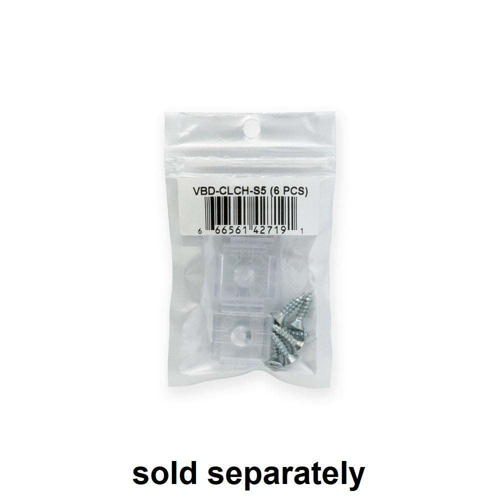 Low Profile Linear Aluminum LED Channel for LED Strips 1Meter(3.2ft) VBD-CH-S5, Gekpower