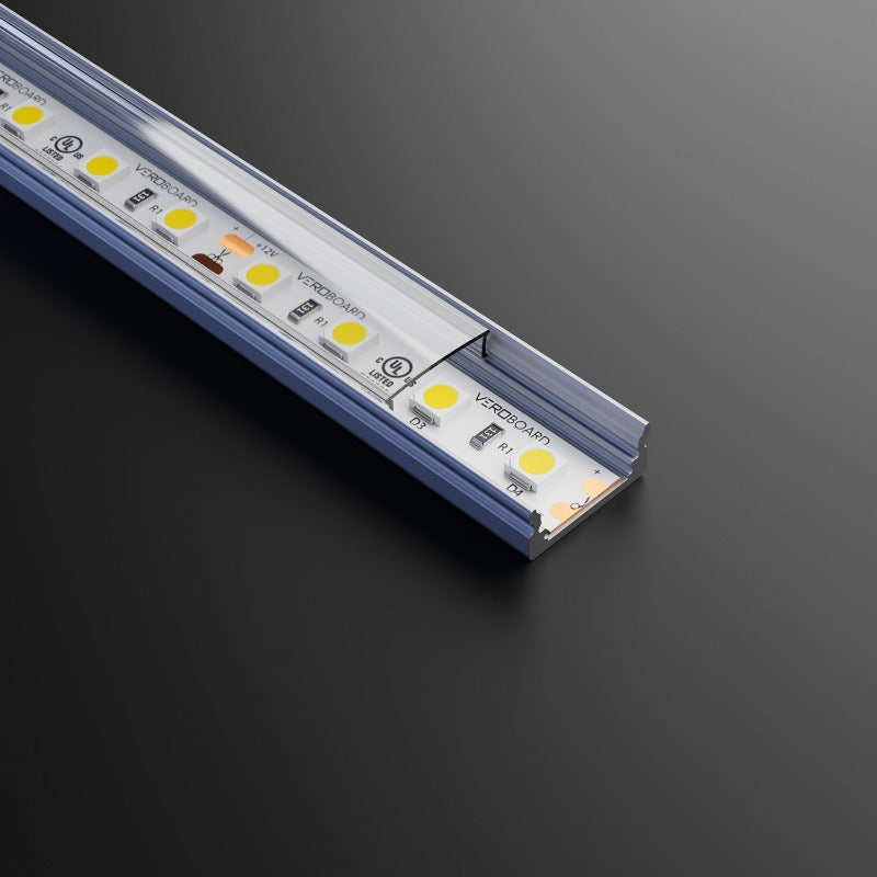 Low Profile Linear Aluminum LED Channel for LED Strips 1Meter(3.2ft) VBD-CH-S5, Gekpower