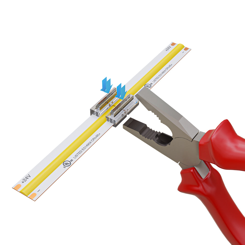 10mm Beetle LED Strip to Strip Connectors, VBD-BC-10MM-2S (Pack of 3)