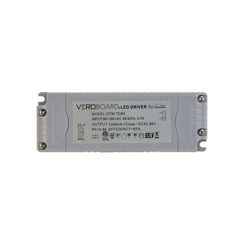 OTM-TD60 Constant Current LED Driver, 1000mA 42-48VDC = LD048H-CU10048-M48E - GekPower
