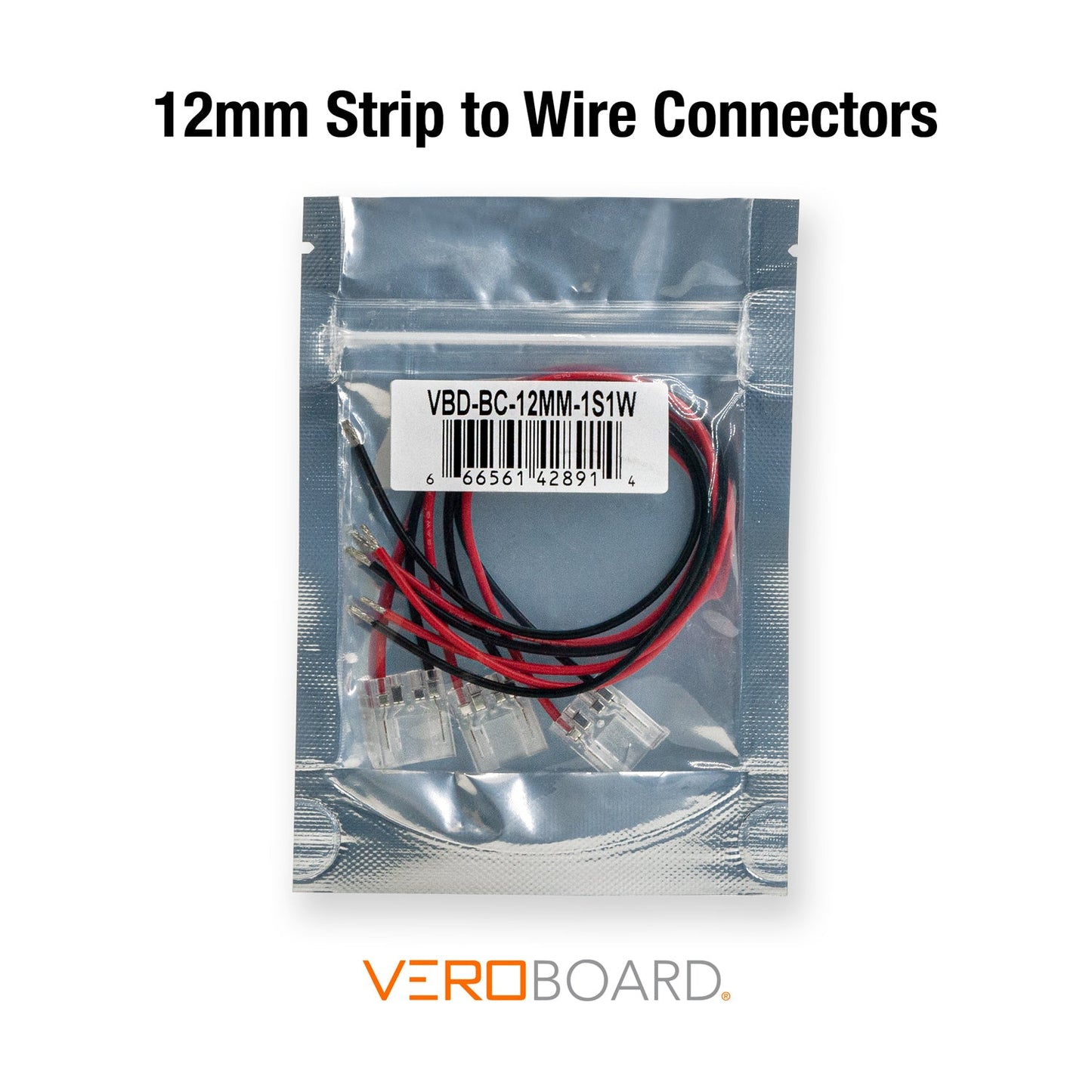12mm Beetle LED Strip to Wire Connectors